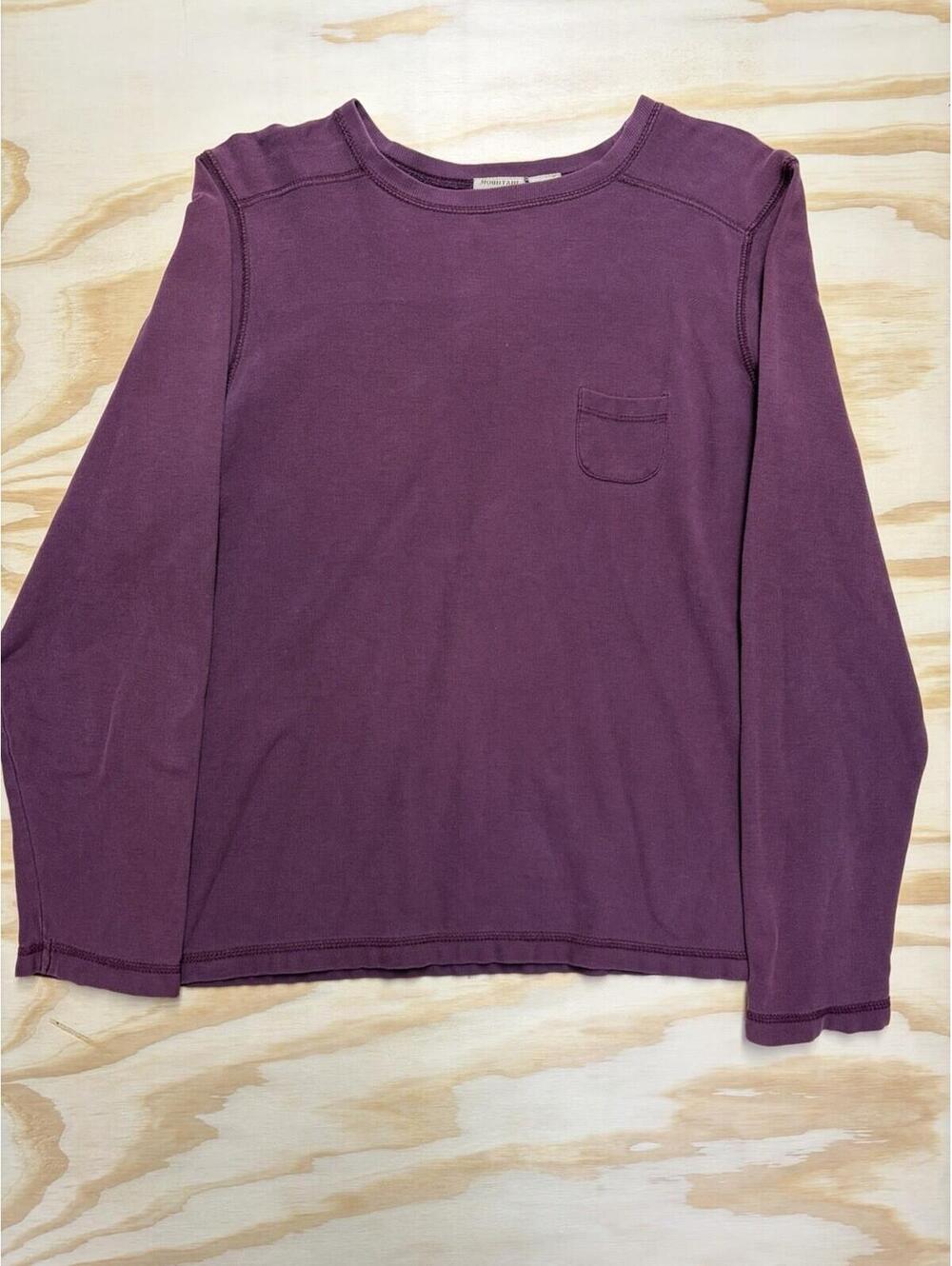 Mountain Lake Men’s Large Burgundy, Long Sleeve Crewneck